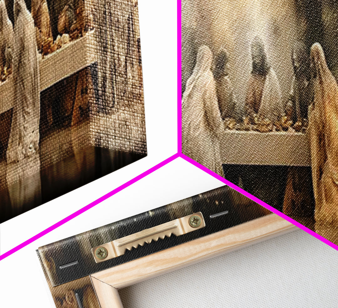 Heavenly Arrival – Framed Canvas Print – Christian Wall Art – Christian Art Canvas – Extra Wide Art – Christian Painting