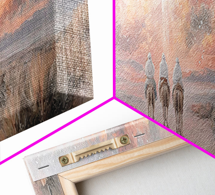 Starward Journey | Framed Canvas Print | Panoramic Wall Art | Christian Art Canvas | Christian Wall Art | Jesus Painting