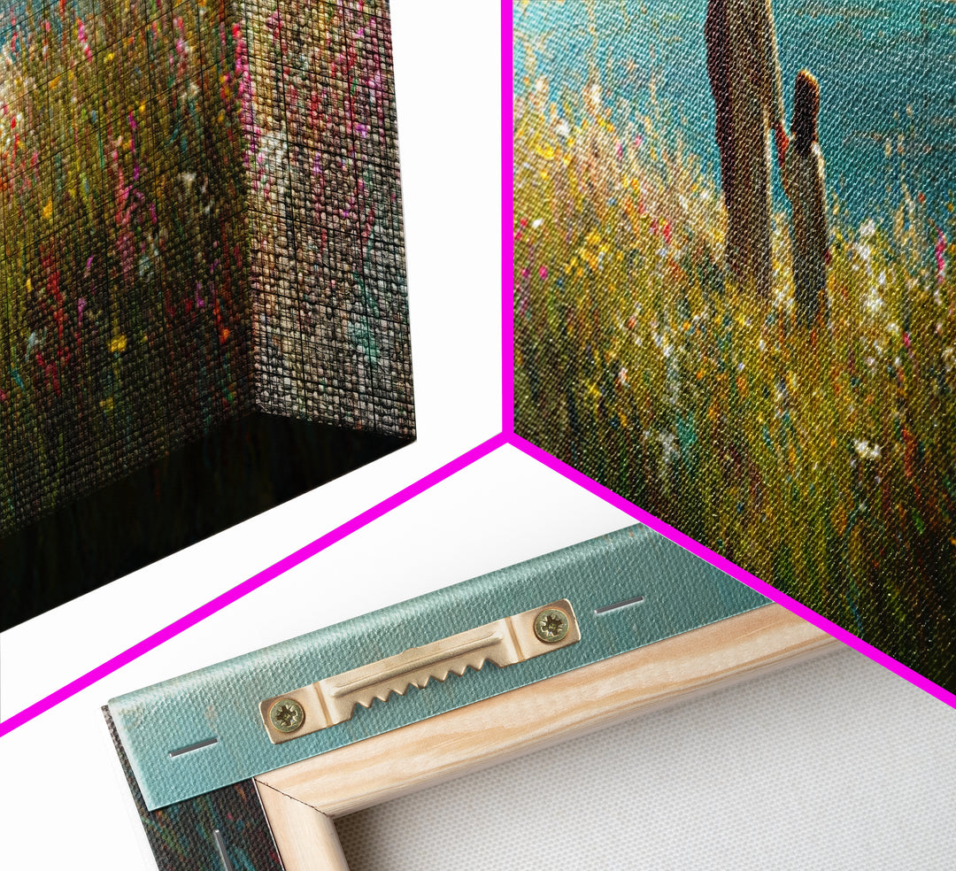 River Of Light – Framed Canvas Print – Christian Decor – Christian Art Canvas – Panoramic Print – Jesus Painting – Christian Wall Art – Chr