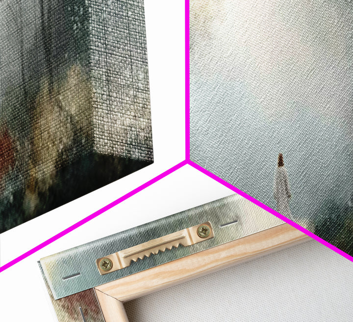 Sacred Path Wanderer | Framed Canvas Print | Panoramic Wall Art | Christian Art Canvas | Jesus Painting | Christian Wall Art | Christian Ar