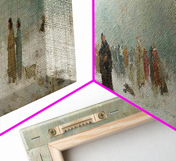 Heavenly Witness Light, Framed Canvas Print, Panoramic Wall Art, Christian Art Canvas, Christian Wall Art, Christmas Art, Christian Paintin