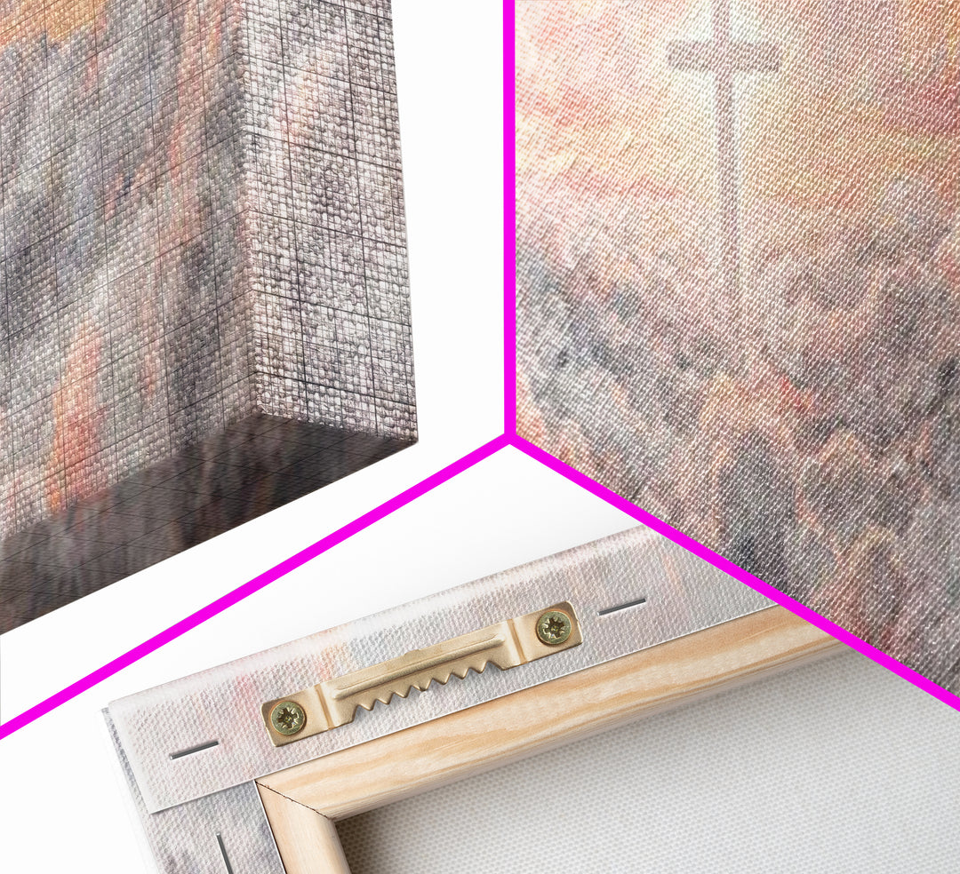 Dawn Of Renewal | Framed Canvas Print | Christian Wall Art | Christian Art Canvas | Christian Painting | Christmas Art Prints | Panoramic P