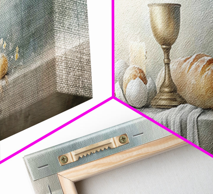 Holy Feast Radiance – Framed Canvas Print – Christian Art Canvas – Panoramic Wall Art – Christian Wall Art – Christmas Art