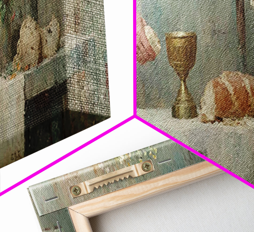 Chalice Of Peace, Framed Canvas Print, Christian Christmas Art, Panoramic Frame, Christian Art Canvas, Christian Wall Art