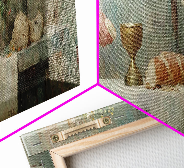 Chalice Of Peace, Framed Canvas Print, Christian Christmas Art, Panoramic Frame, Christian Art Canvas, Christian Wall Art