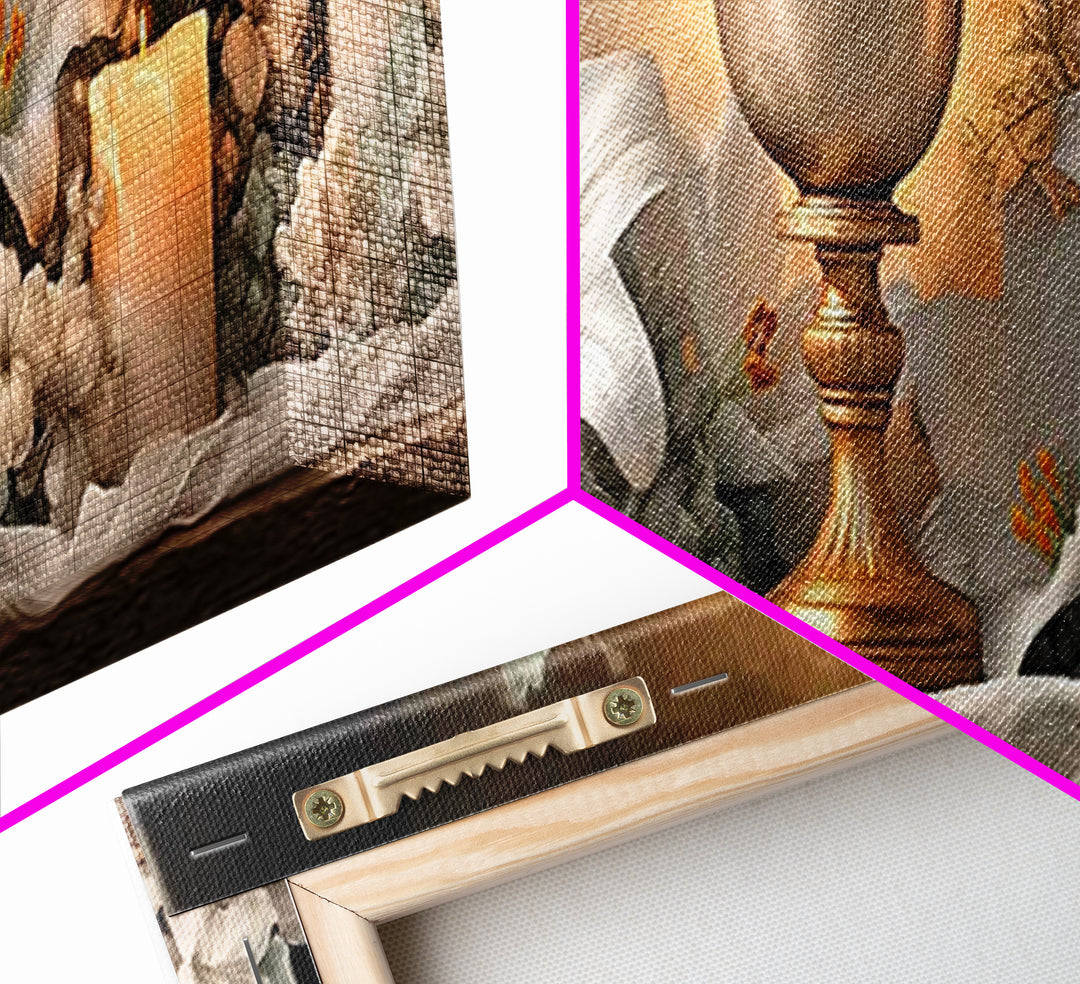 Chalice Of Light – Framed Canvas Print – Christian Wall Art – Christian Art Canvas – Panoramic Wall Art – Christmas Art – Christian Gift Id
