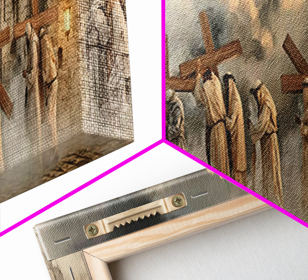 Path Of Mercy | Framed Canvas Print | Christian Art Print | Christian Wall Art | Panoramic Print | Large Christian Art