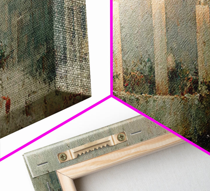 Advent Light | Framed Canvas Print | Panoramic Painting | Christian Wall Art | Christian Art Canvas | Christian Christmas Art