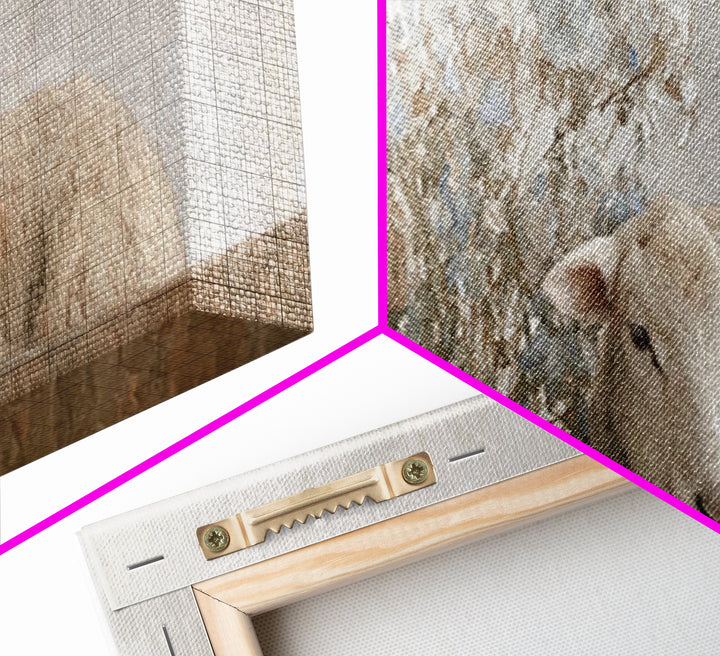 Hopeful Pasture Light – Framed Canvas Print – Christian Art – Panoramic Painting – Christian Art Prints – Christmas Art Work – Christian De