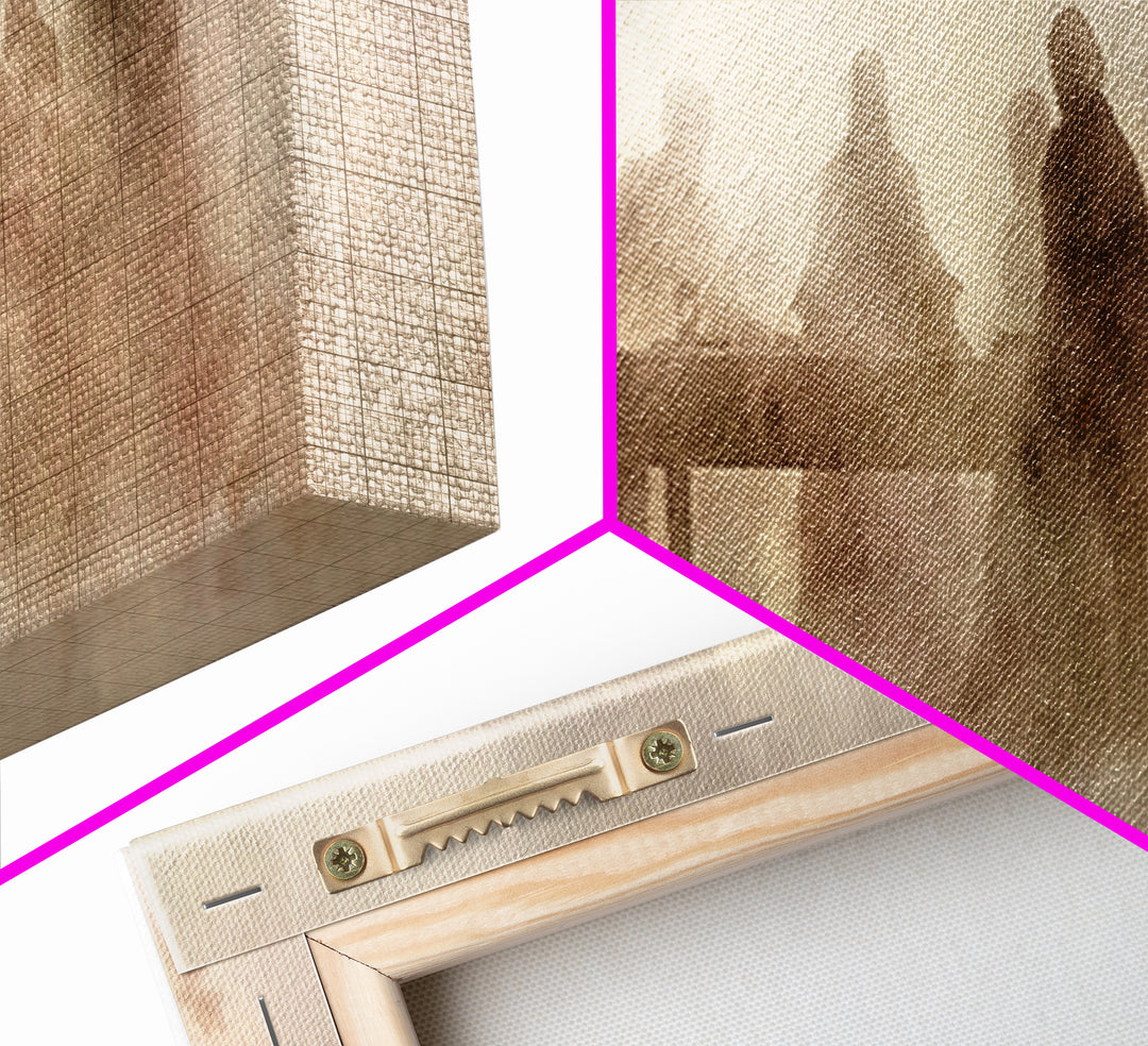 Last Supper Mist | Framed Canvas Print | Christian Art | Panoramic Art | Christian Wall Art | Christmas Art | Jesus Canvas Art