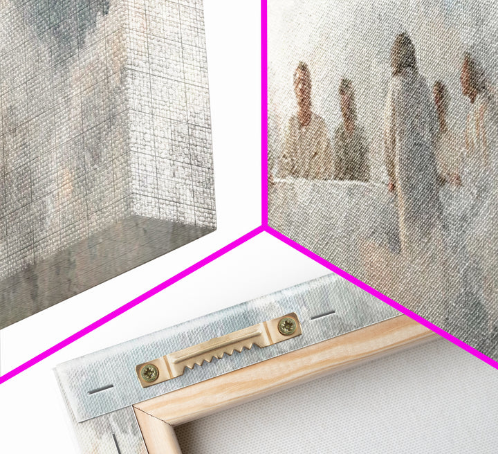 Supper Of Light – Framed Canvas Print – Christian Art – Panoramic Art – Christian Wall Art – Jesus Christmas Art – Christian Decoration