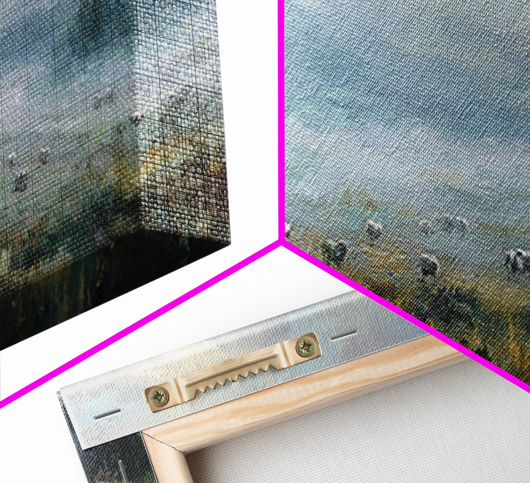 Guiding Shepherd | Framed Canvas Print | Christian Art Canvas | Panoramic Print | Large Jesus Painting | Christian Art | Christmas Art