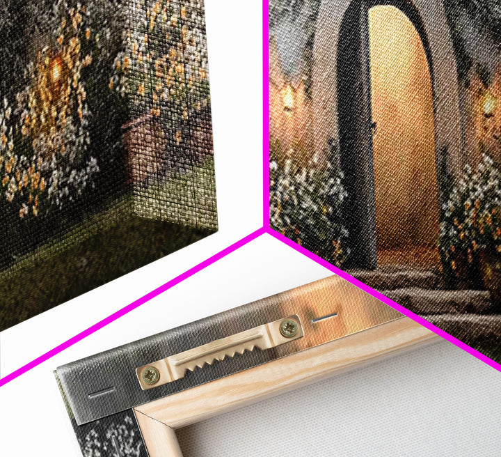 Garden Of Hope – Framed Canvas Print – Christian Wall Art – Christian Art Canvas – Jesus Painting – Panoramic Art – Christian Christmas Art