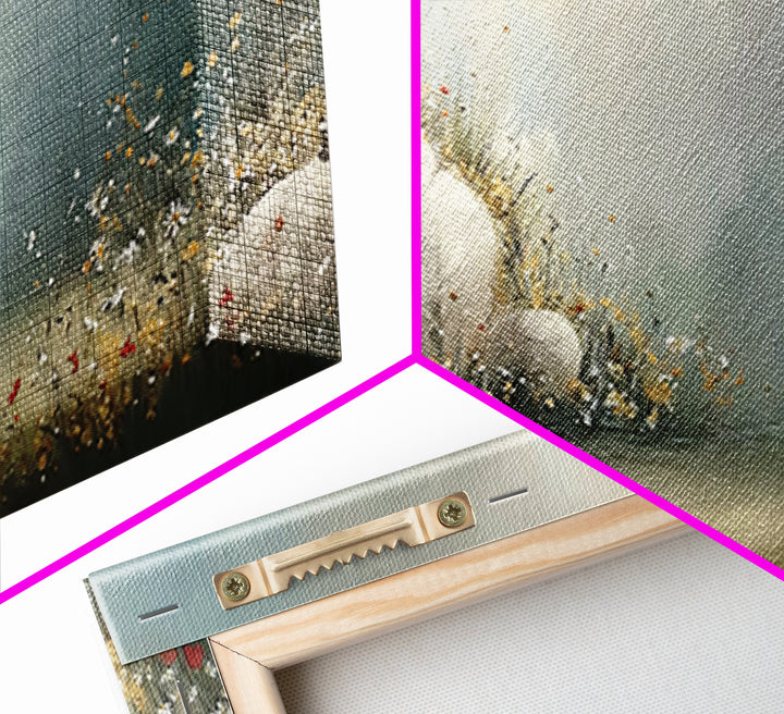 Heavenly Bloom Path | Framed Canvas Print | Christian Art Canvas | Christian Christmas Art | Panoramic Wall Art | Christian Wall Art | Jesu