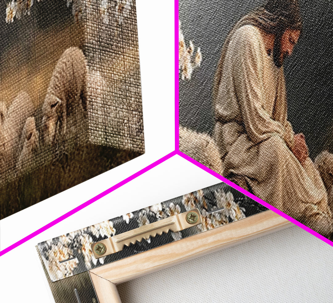 Stillness Of Grace | Framed Canvas Print | Panoramic Frame | Christian Wall Art | Christian Art Canvas | Christian Christmas Art | Jesus Pa