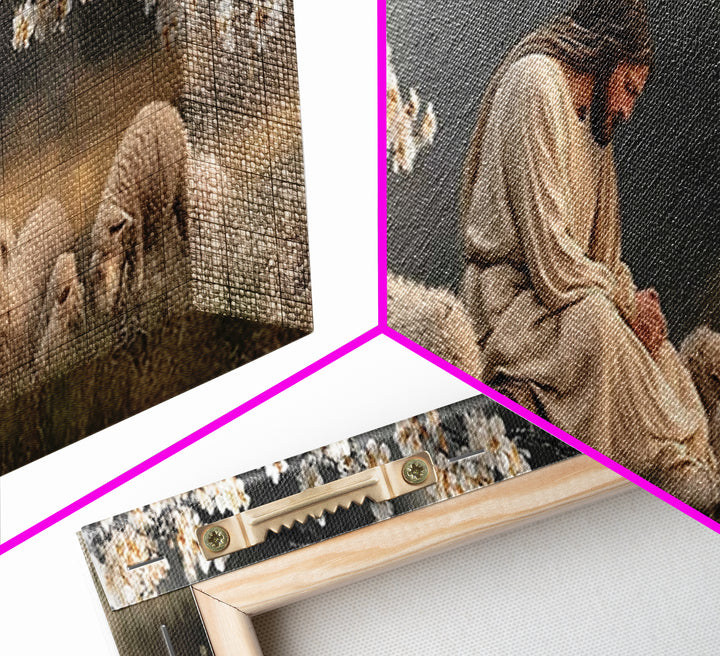 Stillness Of Grace | Framed Canvas Print | Panoramic Frame | Christian Wall Art | Christian Art Canvas | Christian Christmas Art | Jesus Pa