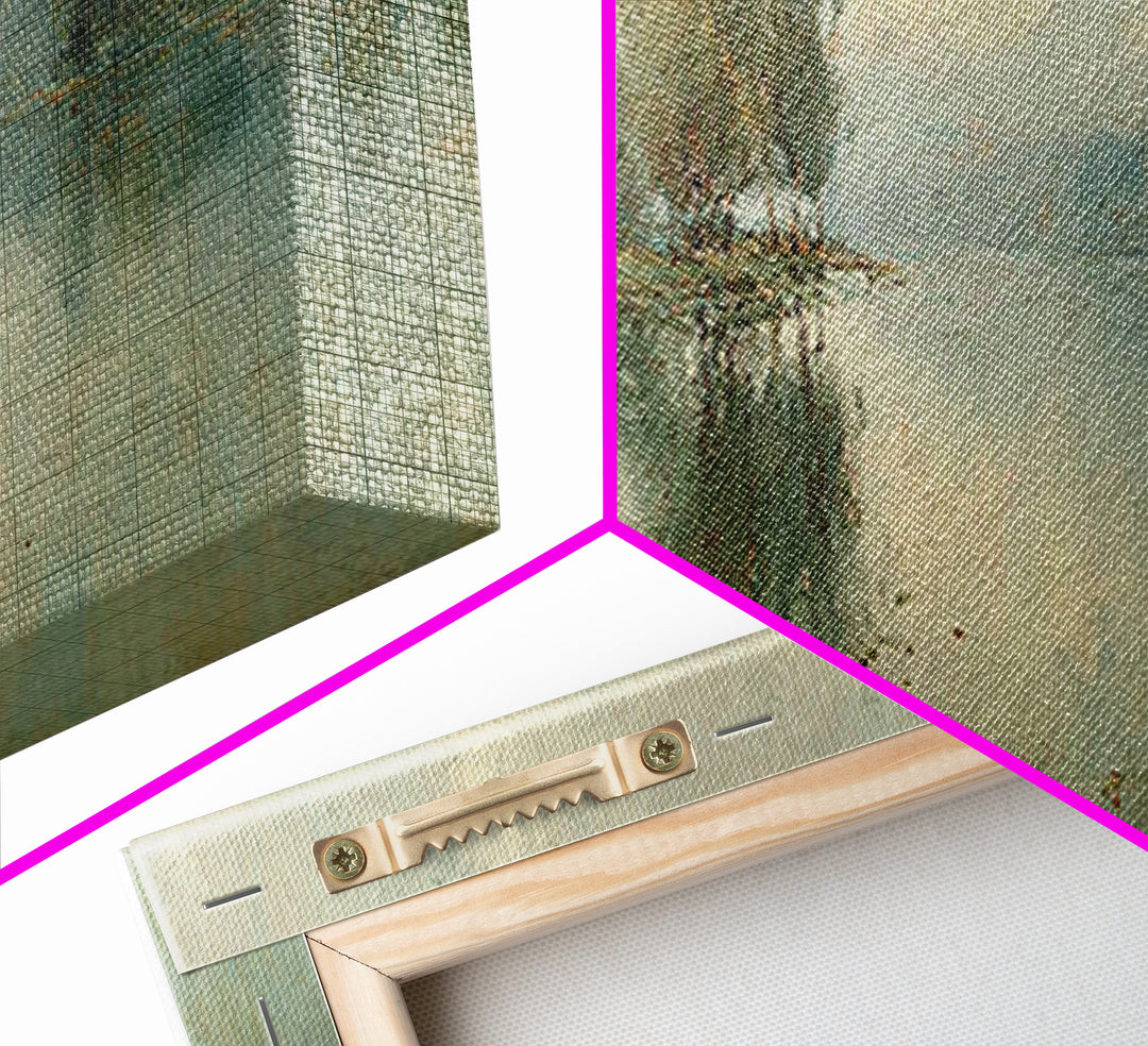 Riverland Peace Horizon | Framed Canvas Print | Christian Art Canvas | Panoramic Wall Art | Christian Painting | Christian Decor | Christma
