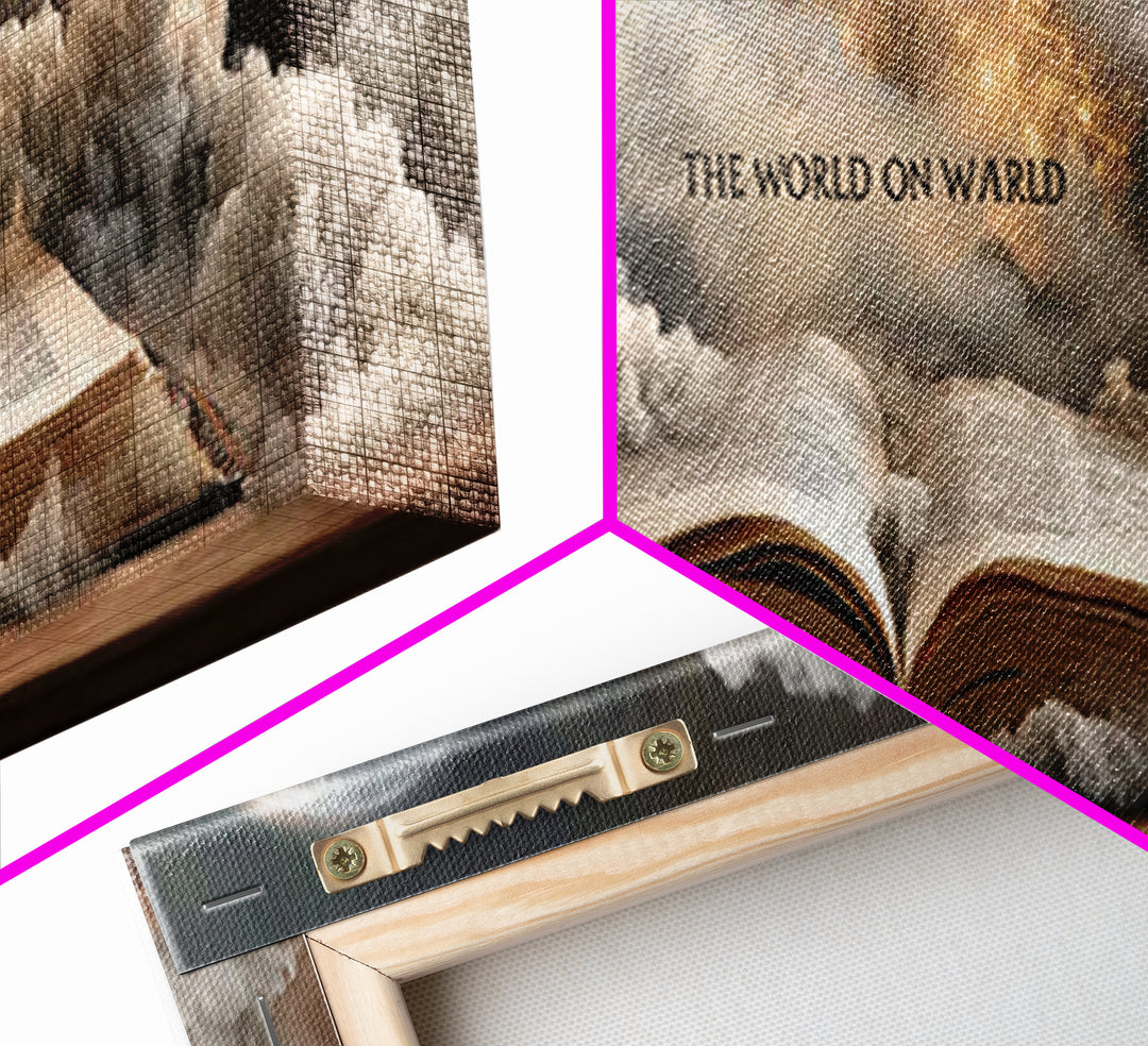 Word Of Creation – Framed Canvas Print – Christian Wall Art – Panoramic Art – Christian Art Print – Jesus Painting – Christian Gift