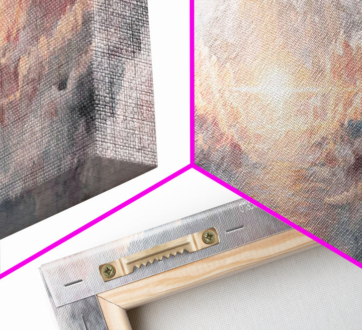 Heavenly Dawn Light – Framed Canvas Print – Christian Wall Art – Christian Art Canvas – Panoramic Art – Jesus Painting – Christmas Art