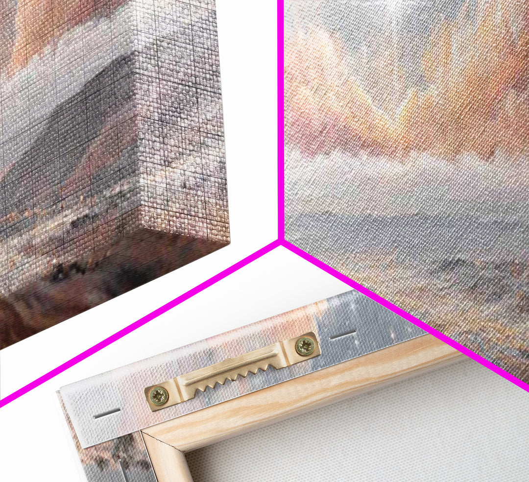 The Guiding Star – Framed Canvas Print – Christian Wall Art – Panoramic Art – Christian Art Canvas – Christmas Art – Christian Decor