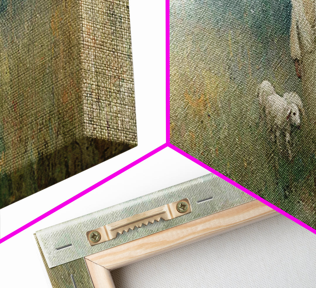 Fields Of Mercy | Framed Canvas Print | Christian Art Canvas | Jesus Wall Art | Panoramic Painting | Christian Christmas Art | Modern Chris