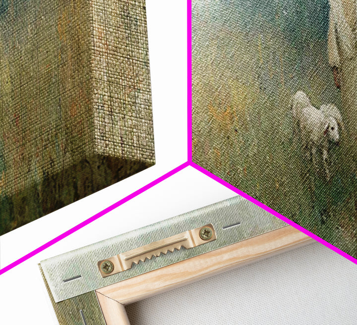 Fields Of Mercy | Framed Canvas Print | Christian Art Canvas | Jesus Wall Art | Panoramic Painting | Christian Christmas Art | Modern Chris