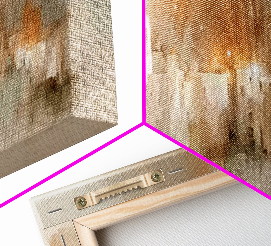 Bethlehem Glow | Framed Canvas Print | Christian Wall Art | Panoramic Art | Christian Art Print | Christmas Art | Unique Christian Art