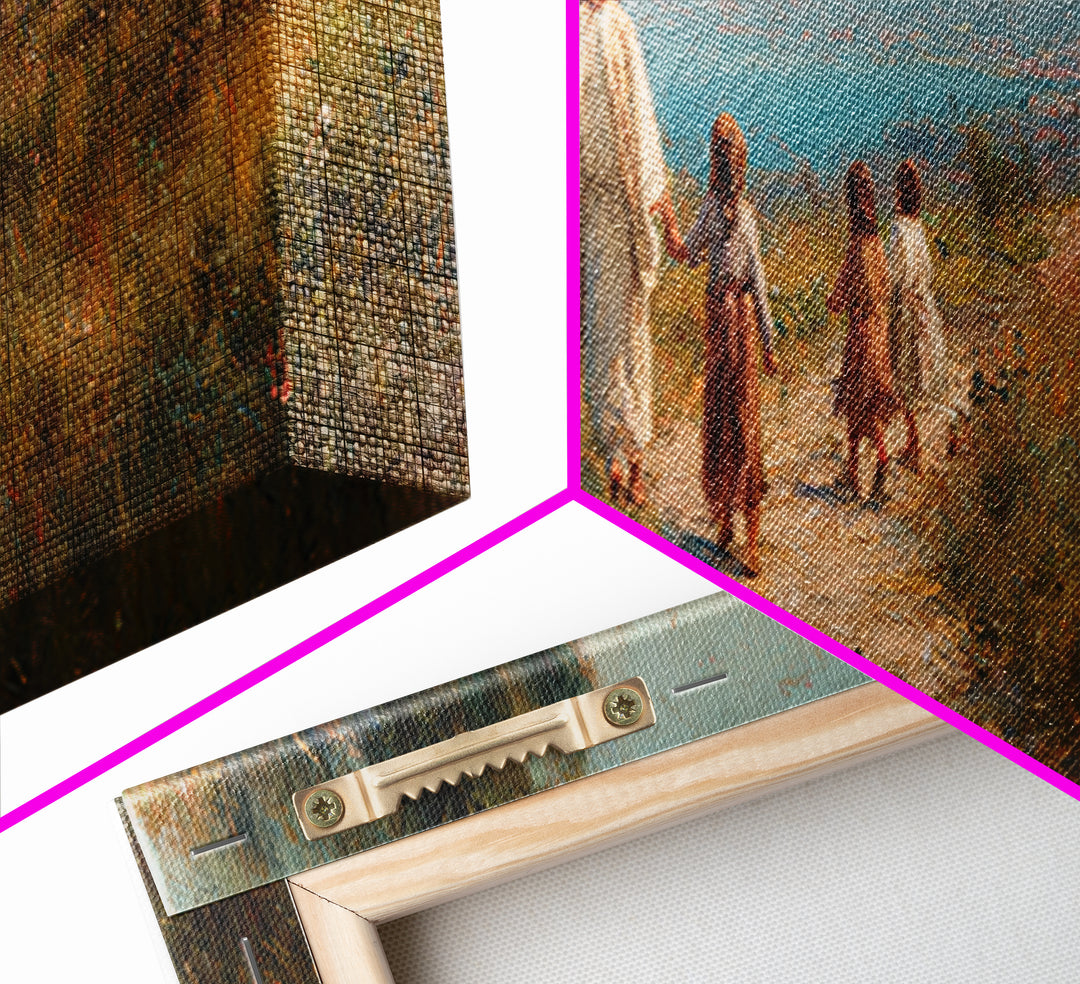 Hillside Grace – Framed Canvas Print – Christian Art Canvas – Panoramic Painting – Christian Wall Art – Jesus Painting – Christian Christma