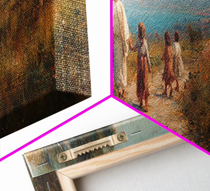Hillside Grace – Framed Canvas Print – Christian Art Canvas – Panoramic Painting – Christian Wall Art – Jesus Painting – Christian Christma