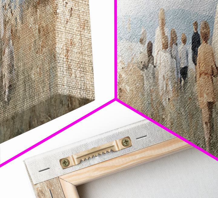 Shepherd’s Dawn – Framed Canvas Print – Christian Wall Art – Panoramic Art – Christian Christmas Art – Jesus Painting – Christian Art Work