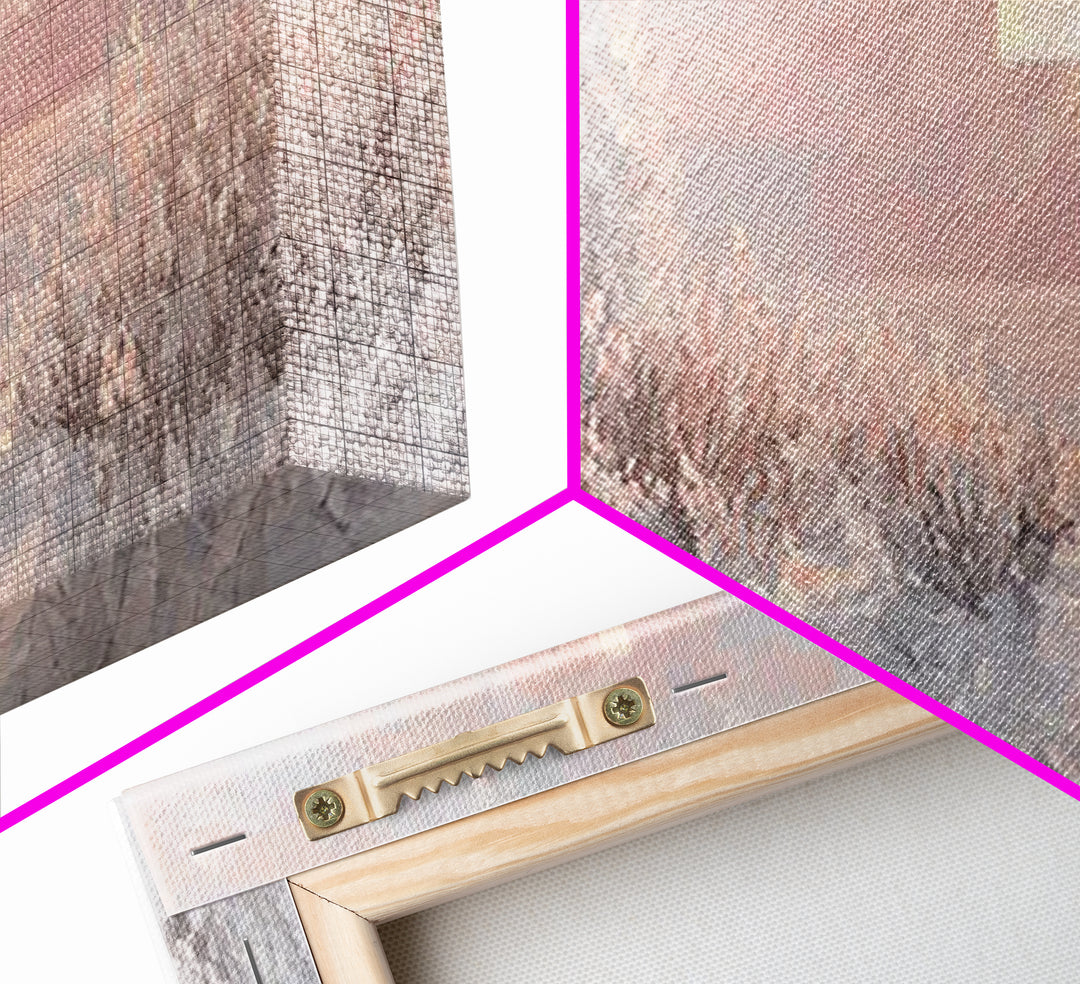 Grace In Winter | Framed Canvas Print | Christian Christmas Art | Panoramic Frame | Christian Art Work | Jesus Painting | Christian Wall Ar