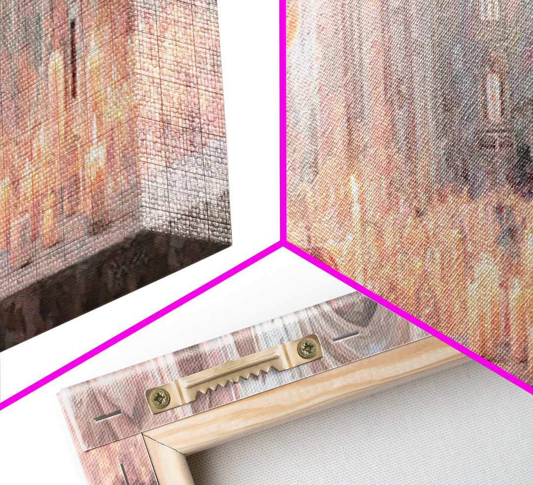 Temple Of Light, Framed Canvas Print, Christian Wall Art, Panoramic Art, Christian Art Canvas, Christmas Art Prints, Christian Decoration