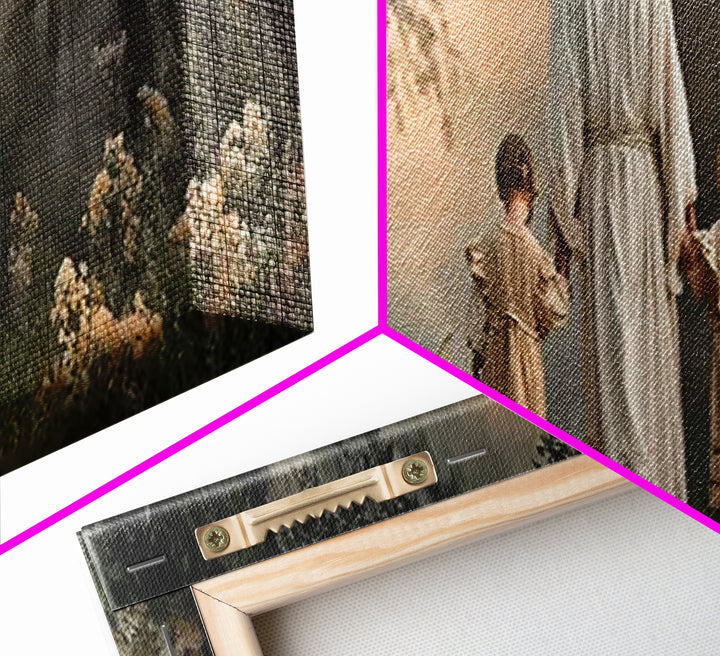 Walking In His Light | Framed Canvas Print | Christian Wall Art | Panoramic Frame | Christian Art Canvas | Christian Art | Christian Gift