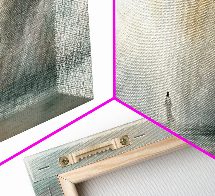 Harbor Of Calling, Framed Canvas Print, Christian Art Canvas, Christian Wall Art, Panoramic Wall Art, Jesus Painting, Christmas Art