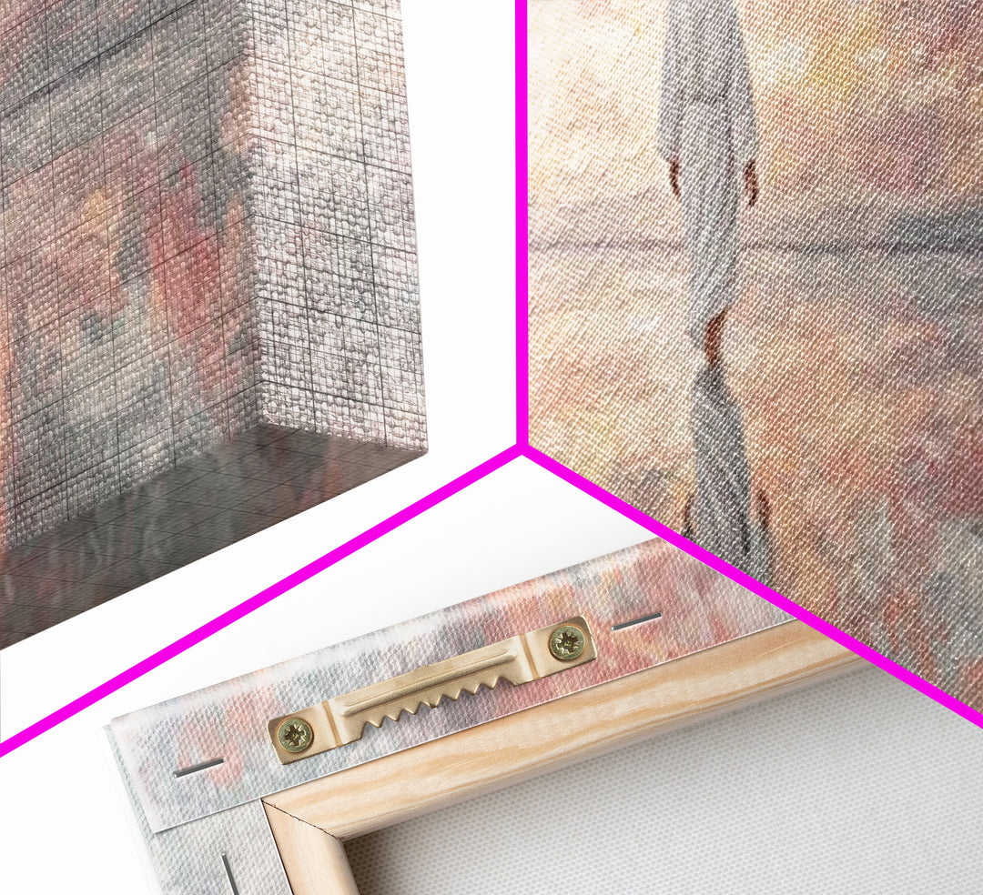 Heaven’s Gentle Dawn | Framed Canvas Print | Panoramic Painting | Christian Art Canvas | Jesus Painting | Christian Wall Art | Christmas Ar