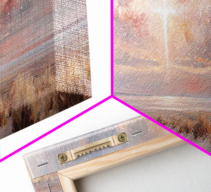 Desert Grace Light, Framed Canvas Print, Christian Art Canvas, Christian Wall Art, Panoramic Wall Art, Christmas Art, Christian Decor