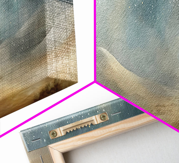 Desert Light Voyage – Framed Canvas Print – Christian Art Canvas – Panoramic Print – Christian Wall Art – Christmas Art – Jesus Painting –