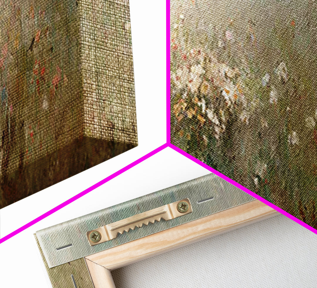 Quiet Garden Cross | Framed Canvas Print | Extra Wide Art | Christian Wall Art | Christian Art Print | Christian Christmas Decor | Modern C
