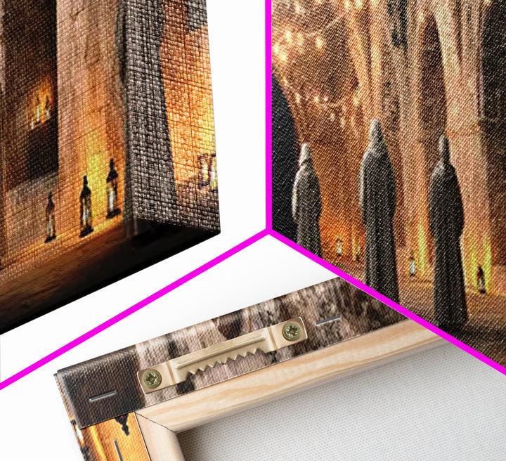 Holy Vigil | Framed Canvas Print | Christian Wall Art | Panoramic Art | Christmas Art | Christian Art Canvas | Christian Christmas Decor