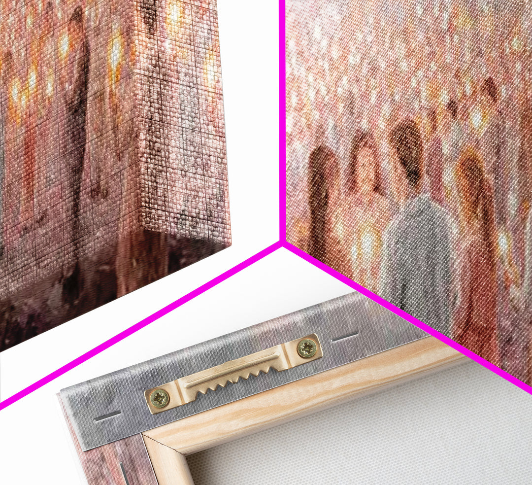Endless Candle Choir | Framed Canvas Print | Christian Wall Art | Panoramic Print | Christian Art Canvas | Christmas Art | Worship Art