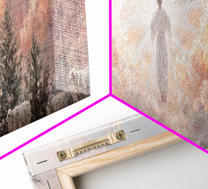Risen In Glory – Framed Canvas Print – Panoramic Art – Christian Wall Art – Jesus Painting – Christian Art Canvas – Christian Christmas Art