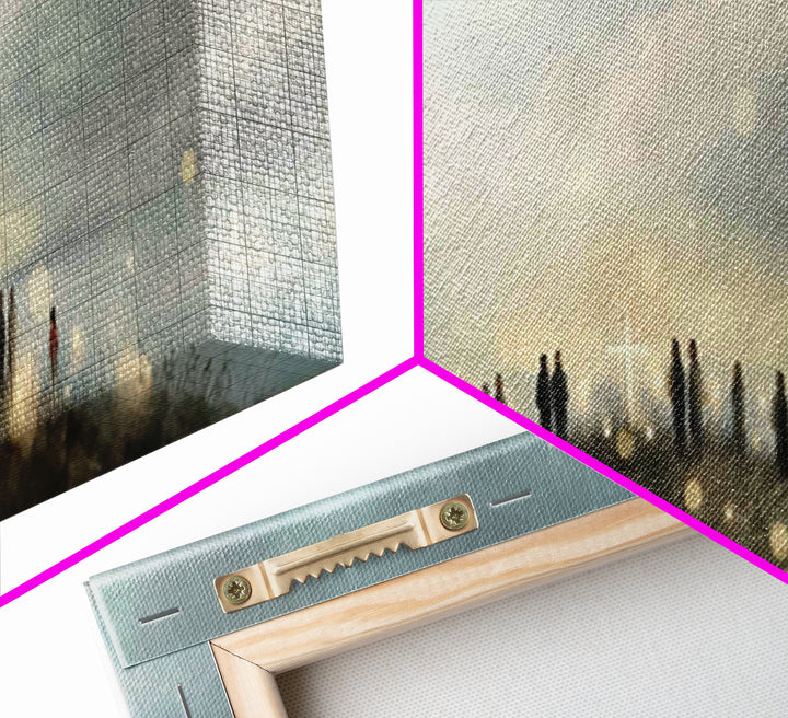 Cloudborne Messenger, Framed Canvas Print, Christian Art Print, Panoramic Frame, Christian Wall Art, Christian Painting, Christmas Art