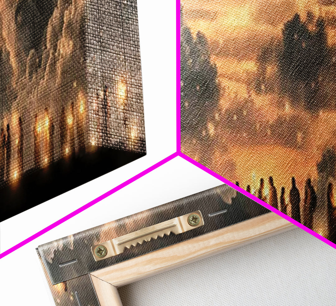 Hillside Communion – Framed Canvas Print – Christian Art – Panoramic Wall Art – Christian Christmas Art – Christian Canvas – Christian Artw