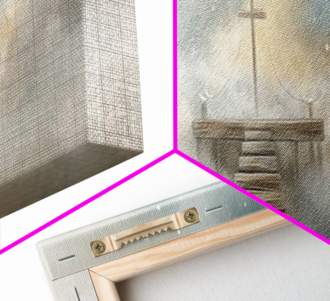 Path Of Grace | Framed Canvas Print | Panoramic Wall Art | Christian Art | Christian Canvas | Christian Painting | Christian Decor