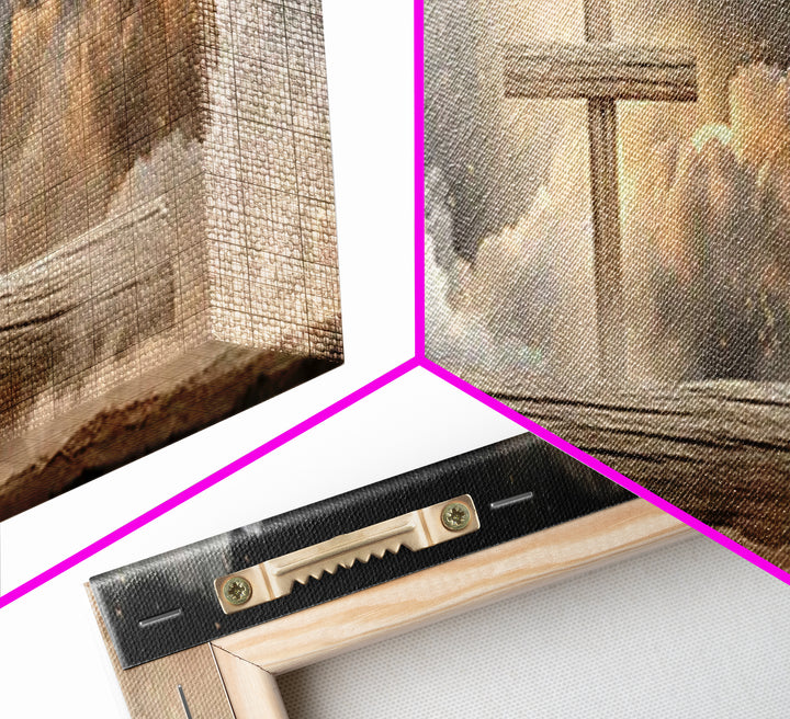 Rise Of Mercy – Framed Canvas Print – Christian Wall Art – Extra Wide Art – Christian Art Canvas – Christian Painting – Christian Decor