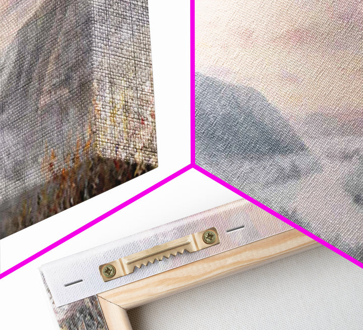 Valley Of Stillness – Framed Canvas Print – Panoramic Painting – Christian Art – Christian Wall Art – Christian Canvas – Christmas Art