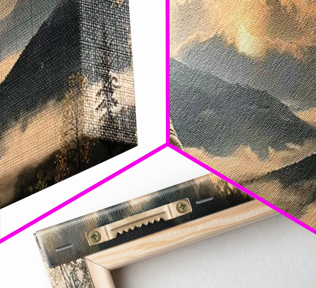 Ringing Grace | Framed Canvas Print | Panoramic Wall Art | Christian Art | Christian Painting | Christian Art Canvas | Christmas Art
