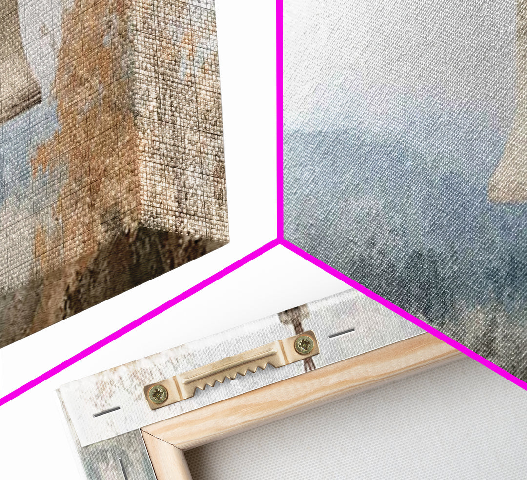 Silent Bell Echoes, Framed Canvas Print, Christian Art Canvas, Panoramic Painting, Christian Wall Art, Christian Painting, Christmas Art, v