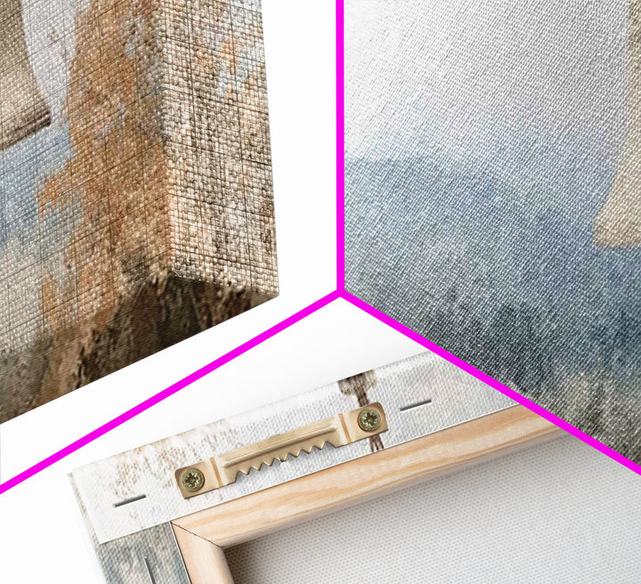Silent Bell Echoes, Framed Canvas Print, Christian Art Canvas, Panoramic Painting, Christian Wall Art, Christian Painting, Christmas Art, v