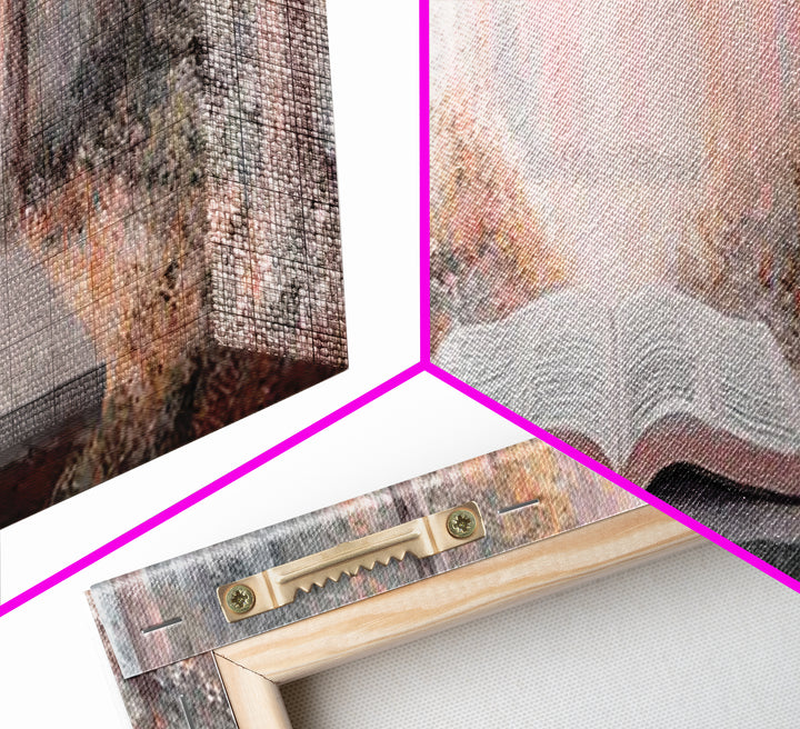 Ancient Faith Path - Framed Canvas Print - Christian Wall Art - Panoramic Painting - Christian Art Canvas - Christian Painting - Christmas